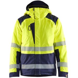 Blåkläder 4455-1987 Winterjas High Vis High Vis Geel/Marineblauw maat S