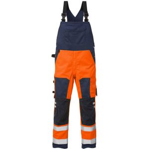 Fristads High vis Amerikaanse overall klasse 2 1015 PLU Hi-Vis oranje/marineblauw