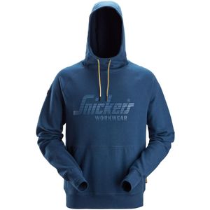Snickers 2894 Logo Hoodie Diepblauw maat XS