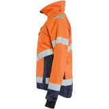 Blåkläder 4761-1977 Dames High Vis Shell Jack High Vis Oranje/Marineblauw maat L