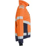 Blåkläder 4761-1977 Dames High Vis Shell Jack High Vis Oranje/Marineblauw maat L