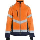 Blåkläder 4761-1977 Dames High Vis Shell Jack High Vis Oranje/Marineblauw maat L