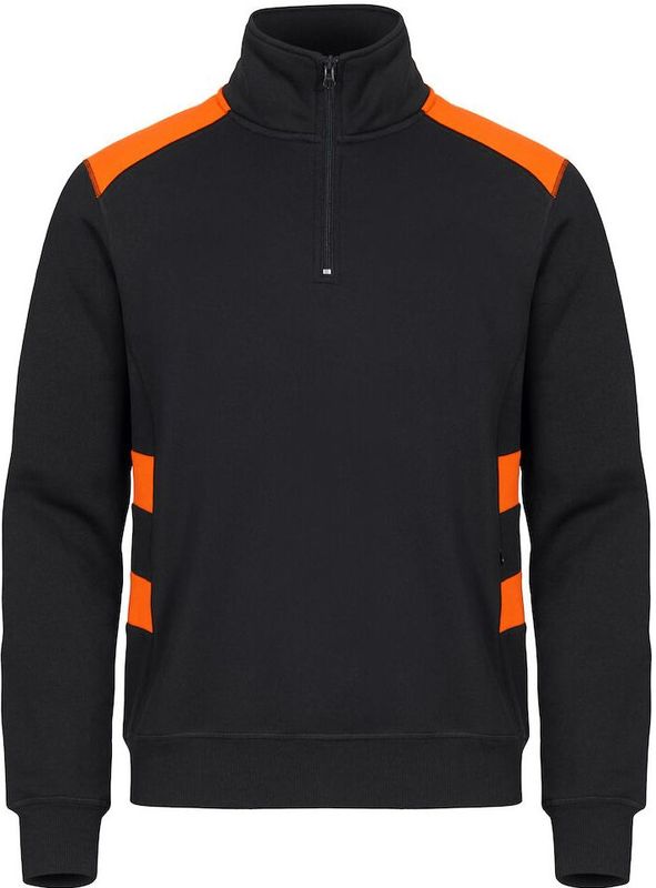 Clique Ambition Half Zip Signaaloranje maat 4XL