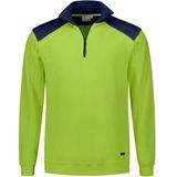 Santino Tokyo Zipsweater Lime / Real Navy maat S