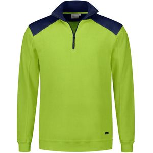 Santino Tokyo Zipsweater Lime / Real Navy maat S