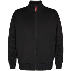 F. Engel 8024 Sweatshirt With Collar Black maat L