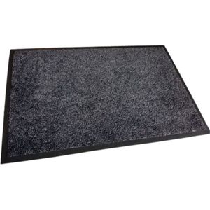 Droogloopmat 50cm x 80cm - Luxe Deurmat Binnen – Antraciet Vinyl 50x80