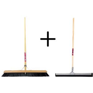 Synx Tools Paardenhaar 60cm + Vloertrekker 45cm met Steel 150cm - Kame
