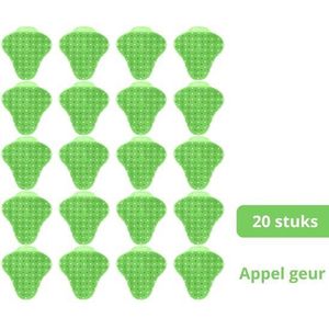 Synx Tools Urinoirmatje 20 Stuks Groen Appel geur- urinoirmatten - luc