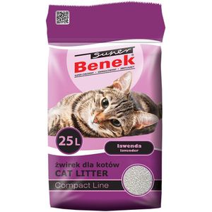 25L (ca. 21 kg) Super Benek Compact Lawenda Kattenbakvulling