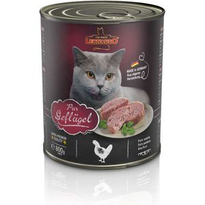 Leonardo All Meat Blikjes 6 x 800 g Kattenvoer - Gevogelte Puur