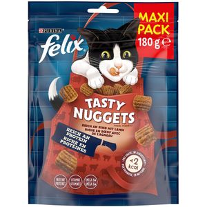 180g Felix Tasty Nuggets Rind und Lamm Katzensnacks