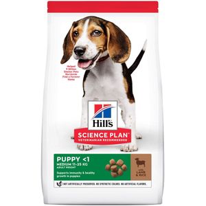 2,5kg Puppy <1 Medium met Lam & Rijst Hill's Science Plan Hondenvoer