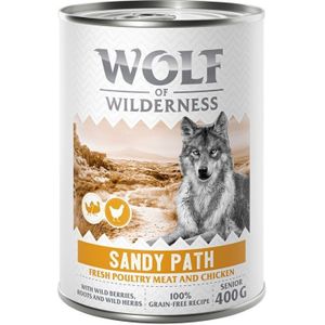 Wolf of Wilderness Senior “Expedition” 6 x 400 g - Sandy Path - Gevogelte met kip