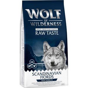 1kg Mini Brokken (The Taste Of) Scandinavië Rendier, Zalm en Kip Wolf of Wilderness Hondenvoer