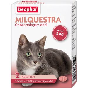 Beaphar Milquestra cat (2-12kg) 2 Tabletten