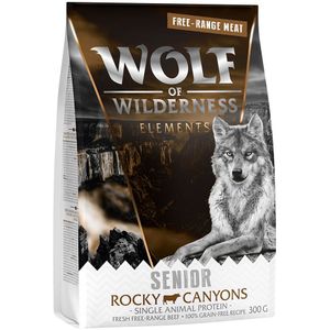 300g Senior Rocky Canyons Rund Wolf of Wilderness Hondenvoer droog
