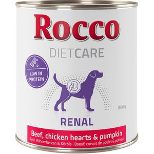 Rocco Diet Care Renal Rund met Kippenhart & Pompoen Hondenvoer 800 g 6 x 800 g