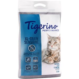 12kg Tigerino Performance XL Grain Sensitive Kattenbakvulling Kat