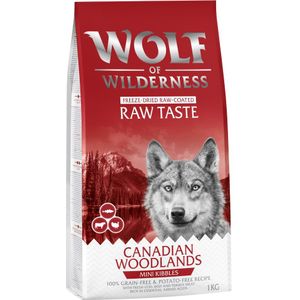 1kg Mini Brokken (The Taste Of) Canada Rund, Kalkoen en Kabeljauw Wolf of Wilderness Hondenvoer