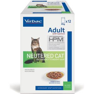 12x85g Cat Adult Neutered Virbac Veterinary Kattenvoer