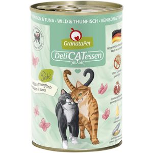 6x400g DeliCatessen Wild & Tonijn Granatapet Kattenvoer