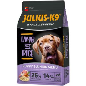 12 kg JULIUS K-9 High Premium Puppy & Junior Hypoallergenic lam hondenvoer droog