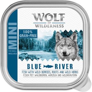 Wolf of Wilderness Adult 6 x 150 g Kuipjes Hondenvoer - Blue River - Vis *