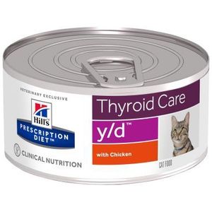 1,5kg Feline Feline Y/D bij Schildklierproblemen Hill's Prescription Diet Kattenvoer