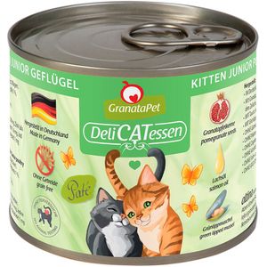 GranataPet DeliCatessen 6 x 200 g Kattenvoer - Kitten Gevogelte