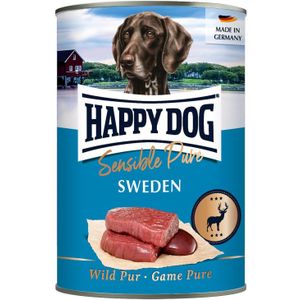 6x400g Sensible Pure Sweden (Wild Puur) Happy Dog Hondenvoer