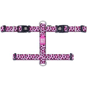 Max & Molly H-Tuig Leopard Pink Maat M: 53-69cm Borstomvang