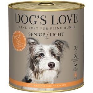 6x 800g Dog's Love Senior/Light Kalkoen Hondenvoer Nat