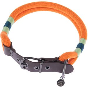 Nomad Tales Spirit Halsband, tangerine - Maat S: 36 - 40 cm Halsomvang, B 30 mm