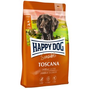 12,5kg Toscane Zalm & Eend Happy Dog Supreme Sensible Hondenvoer