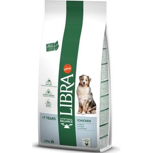 12kg Libra Dog Senior Droog hondenvoer met kip
