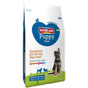 12kg Puppy Maxi Optimal Growth Smølke Hondenvoer