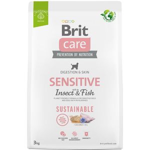 Brit Care Dog Sustainable Sensitive Vis & Insecten  - 3 kg
