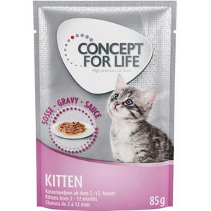 12x85g Kitten in Saus Concept for Life Kattenvoer