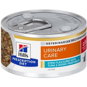 24x 82g Hill’s Prescription Diet Kat C/D Urinary Care met Tonijn Stew kattenvoer nat