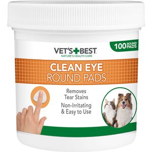 100 Pads Oogpads Vet's Best® Clean voor Honden