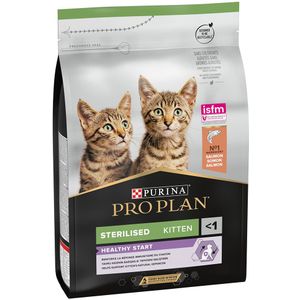 3kg PURINA Sterilised Kitten rijk aan Zalm Pro Plan Kattenvoer