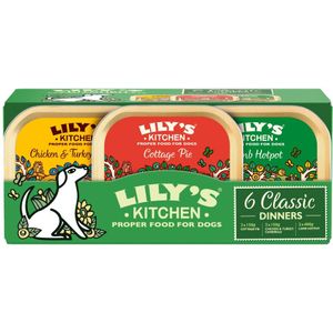 Lily's Kitchen Classic Trays Multipack Hondenvoer - 6 x 150g