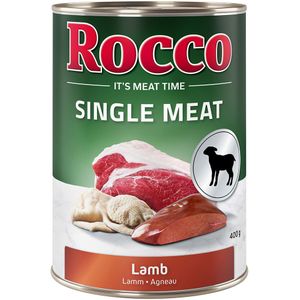 Rocco Single Meat 6 x 400 g Hondenvoer - Lam