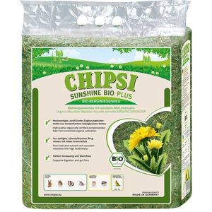 600g Paardenbloem Chipsi Sunshine Bio Plus Bergweidehooi Bijvoer Knaagdier