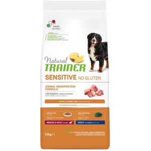 12 kg Trainer Natural Sensitive No Gluten Adult Med/Max Pork hondenvoer droog
