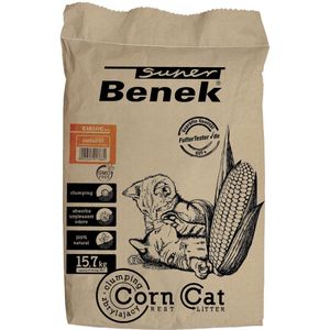 25 l Super Benek Corn Cat Natural Kattenbakvulling