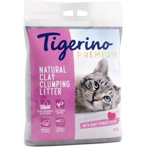 12kg Tigerino Premium Babypoedergeur Kattenbakvulling Klonterend