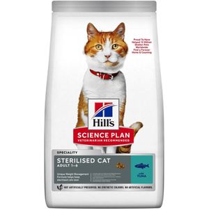 7kg Adult Sterilised Cat met Tonijn Hill's Science Plan Kattenvoer