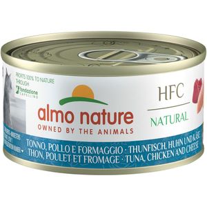 Almo Nature HFC Natural 6 x 70 g - Tonijn, Kip & Kaas